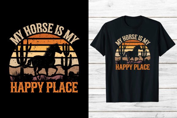 An Elegant Horse Graphic for Timeless T-Shirt Designs