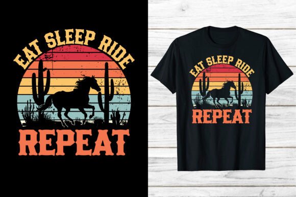 Eat Sleep Ride Repeat: A Graphic Design Asset Review for T-Shirt Designs