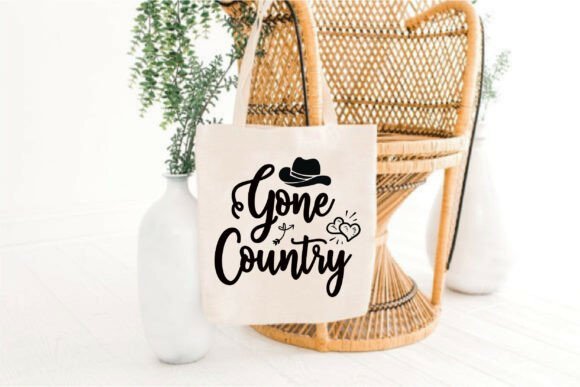 Gone Country Graphics: A Rustic T-Shirt Design for Editorial Mood