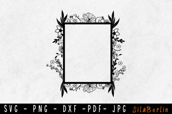 Reviewing a Floral SVG Frame for Client T-Shirt Graphics