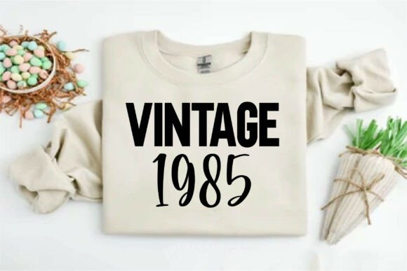 Vintage 1985 Graphics: A T-Shirt Design Asset With Marketing Muscle